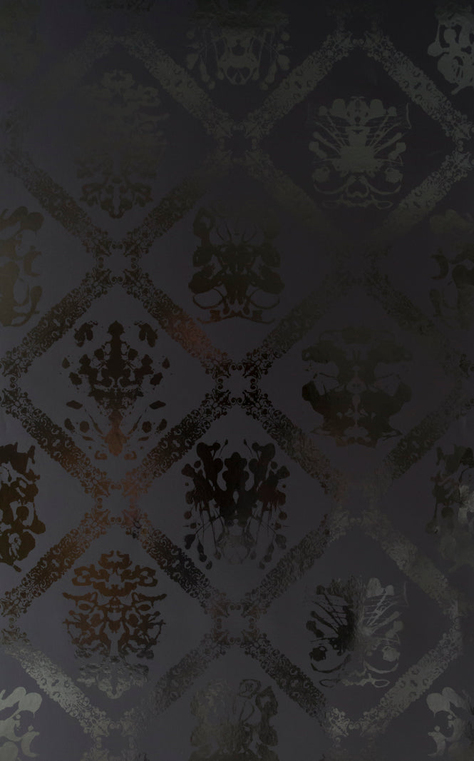 Andy Warhol / Rorschach / Squid Ink On Black