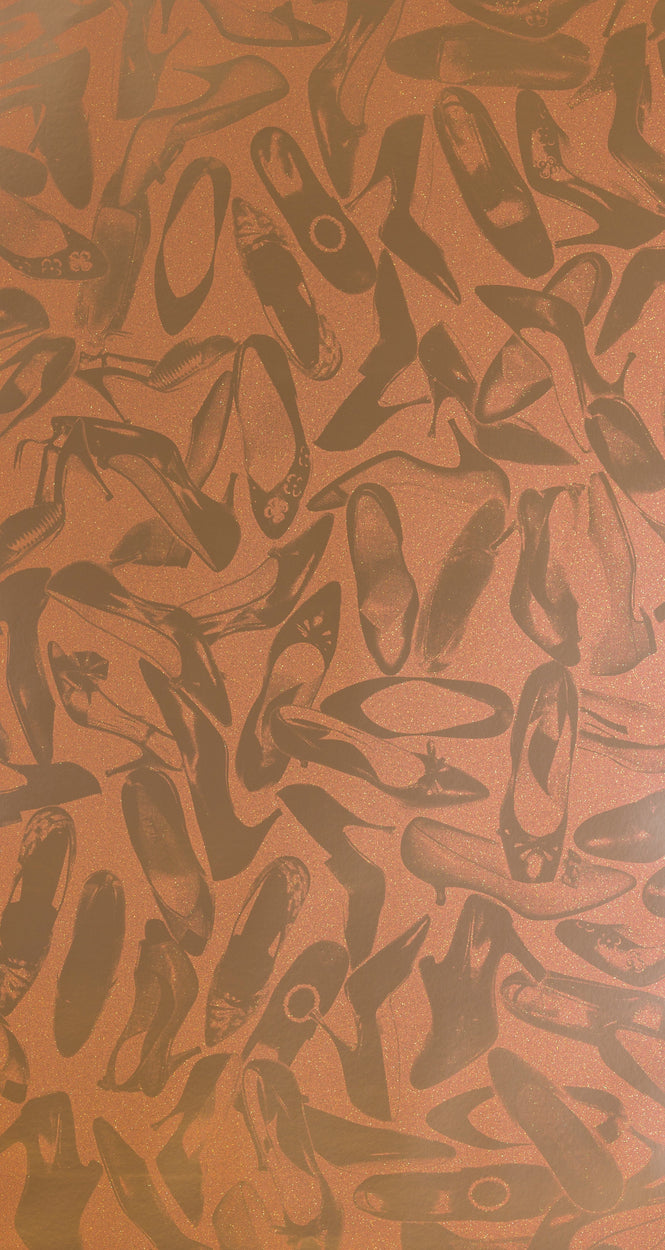 Andy Warhol / SHOES / Champagne Sparkle on Champagne Mylar (single roll)