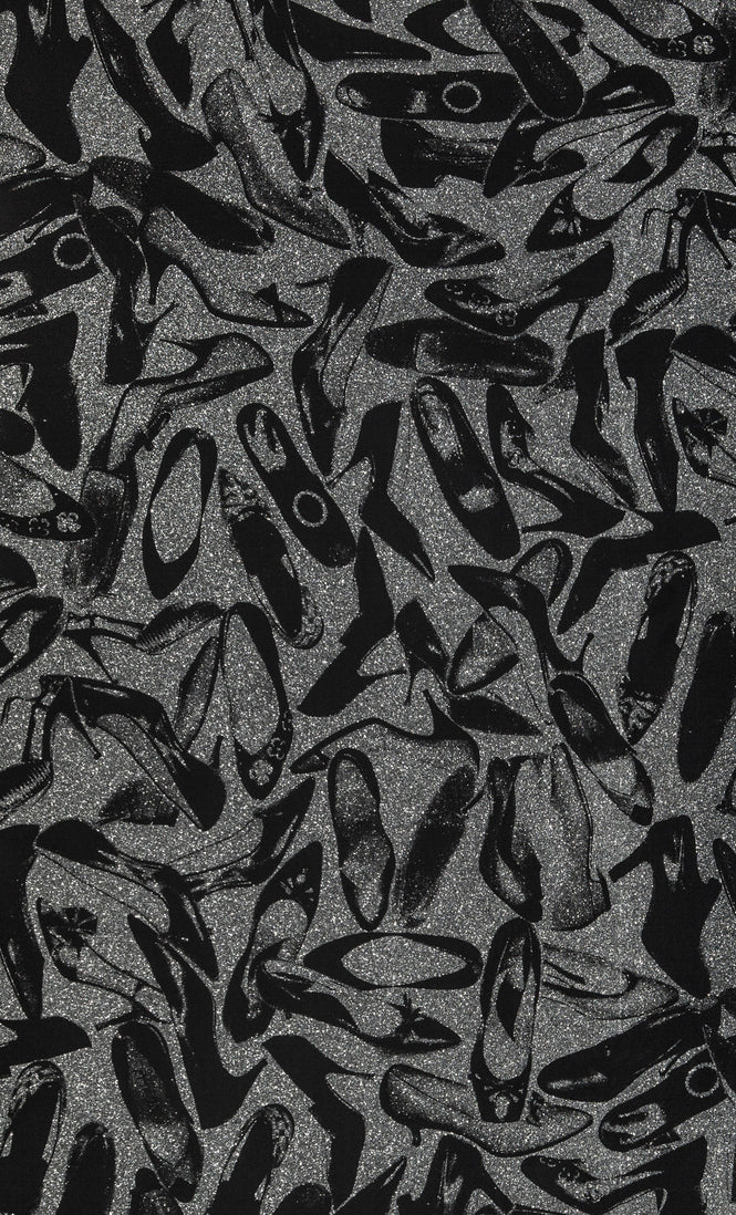 Andy Warhol / SHOES / Silver Dimond Dust on Clay Coated Paper (single roll)