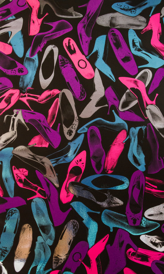 Andy Warhol / SHOES / Gemstone on Chrome Mylar (single roll)