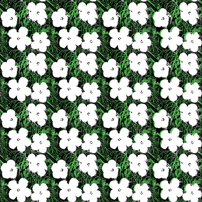 Andy Warhol / Small Flowers / Blanc