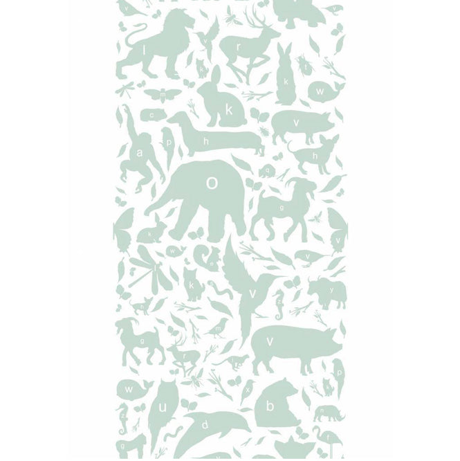 KEK Amsterdam / KIDS / WALLPAPER ABC ANIMALS GREEN WP-044