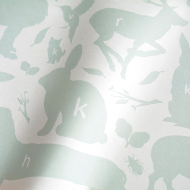 KEK Amsterdam / KIDS / WALLPAPER ABC ANIMALS GREEN WP-044