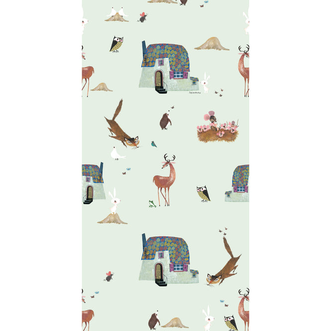 KEK Amsterdam / FIEP WESTENDORP / WALLPAPER FOREST ANIMALS GREEN WP-101