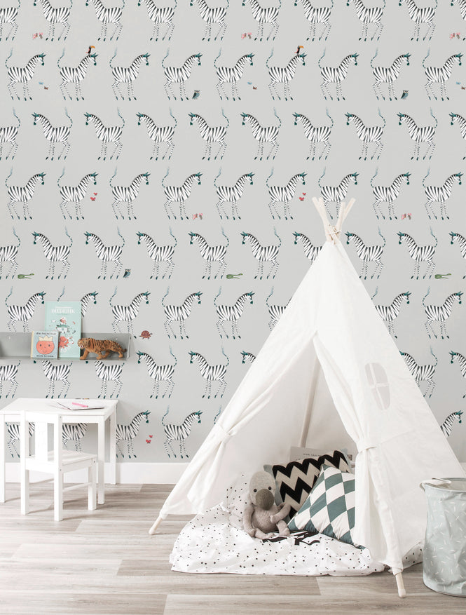KEK Amsterdam / FIEP WESTENDORP / WALLPAPER ZEBRA GREY WP-126