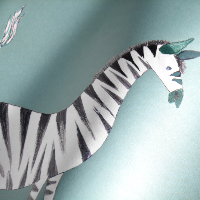 KEK Amsterdam / FIEP WESTENDORP / WALLPAPER ZEBRA PETROL WP-127