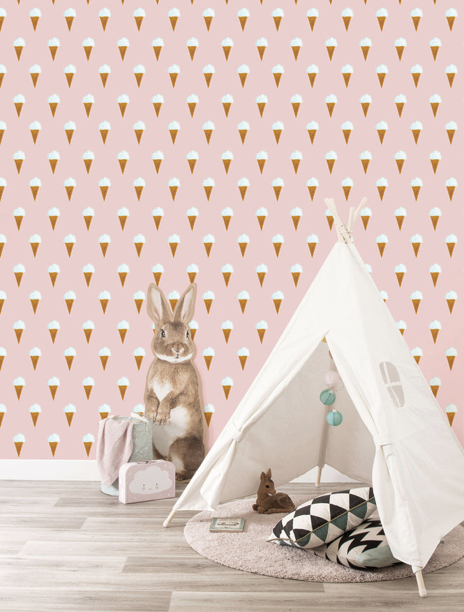 KEK Amsterdam / FIEP WESTENDORP / WALLPAPER ICE CREAM PINK WP-129