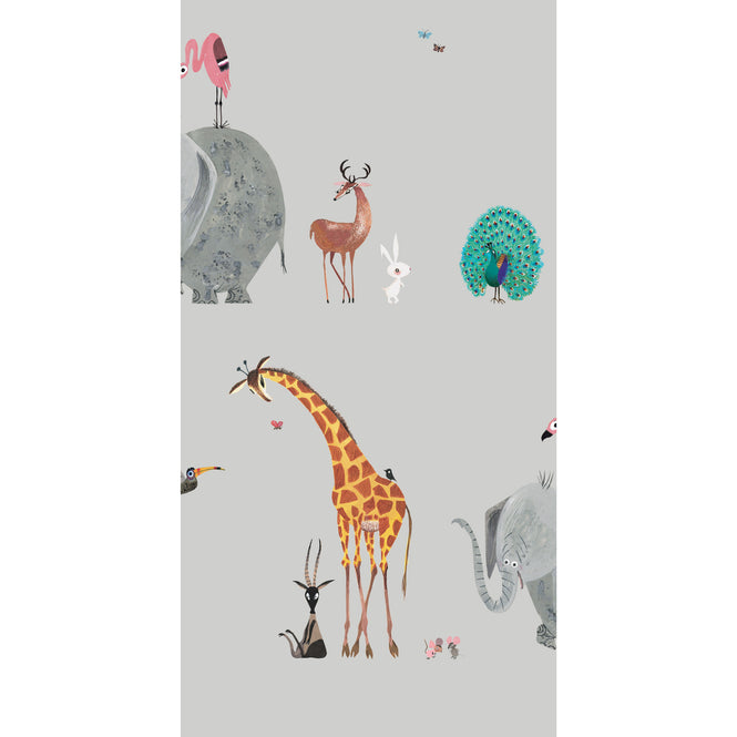 KEK Amsterdam / FIEP WESTENDORP / WALLPAPER ANIMAL MIX GREY WP-133