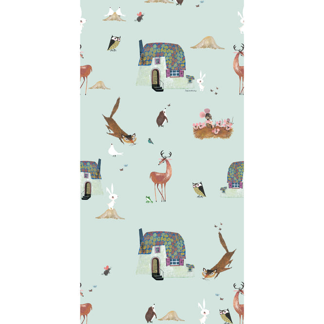 KEK Amsterdam / FIEP WESTENDORP / WALLPAPER FOREST ANIMALS MINT WP-135