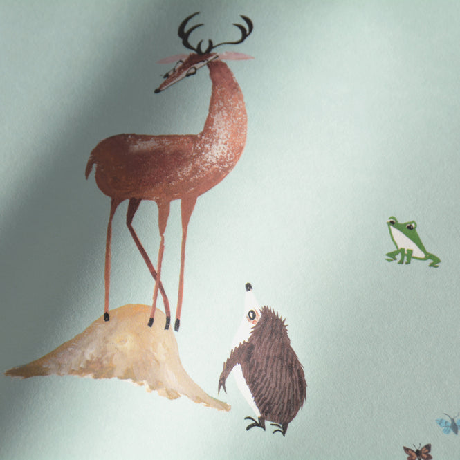KEK Amsterdam / FIEP WESTENDORP / WALLPAPER FOREST ANIMALS MINT WP-135