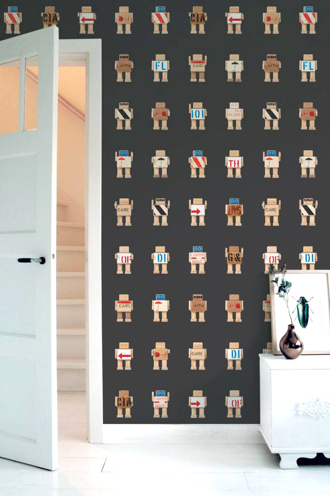 KEK Amsterdam / KIDS / WALLPAPER RIJKSWACHTERS BLACK WP-418