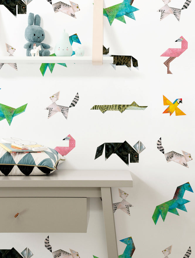 KEK Amsterdam / KIDS / WALLPAPER TANGRAM ANIMALS WP-421