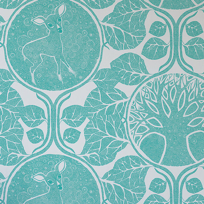 Camilla Meijer / A Woodland Story Aqua Blue WP14-AW01-AB