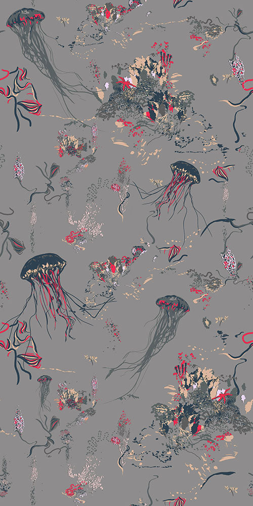 17 Patterns / Jellyfish Grey A01-JF-02W