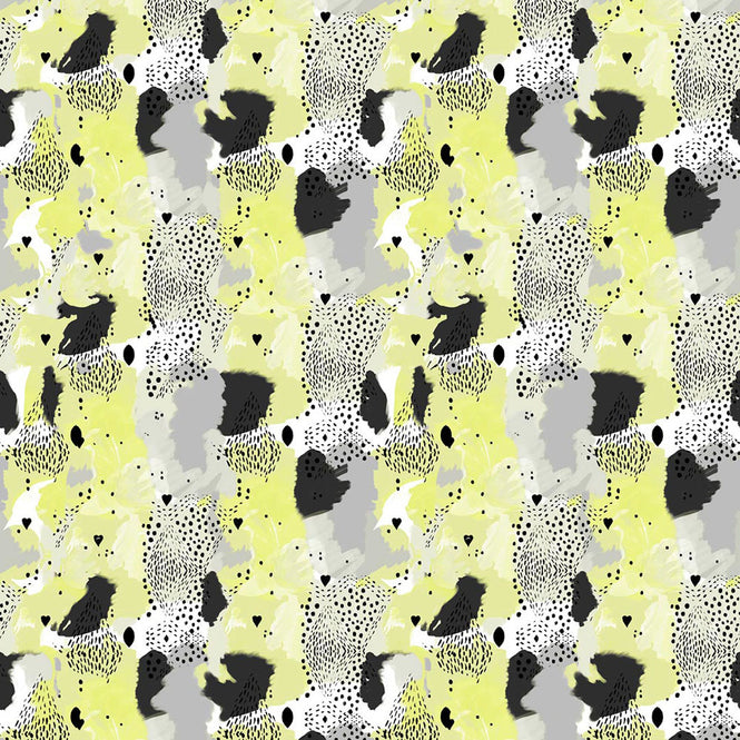 17 Patterns / Love Leopard Lemon A01-LL-01W
