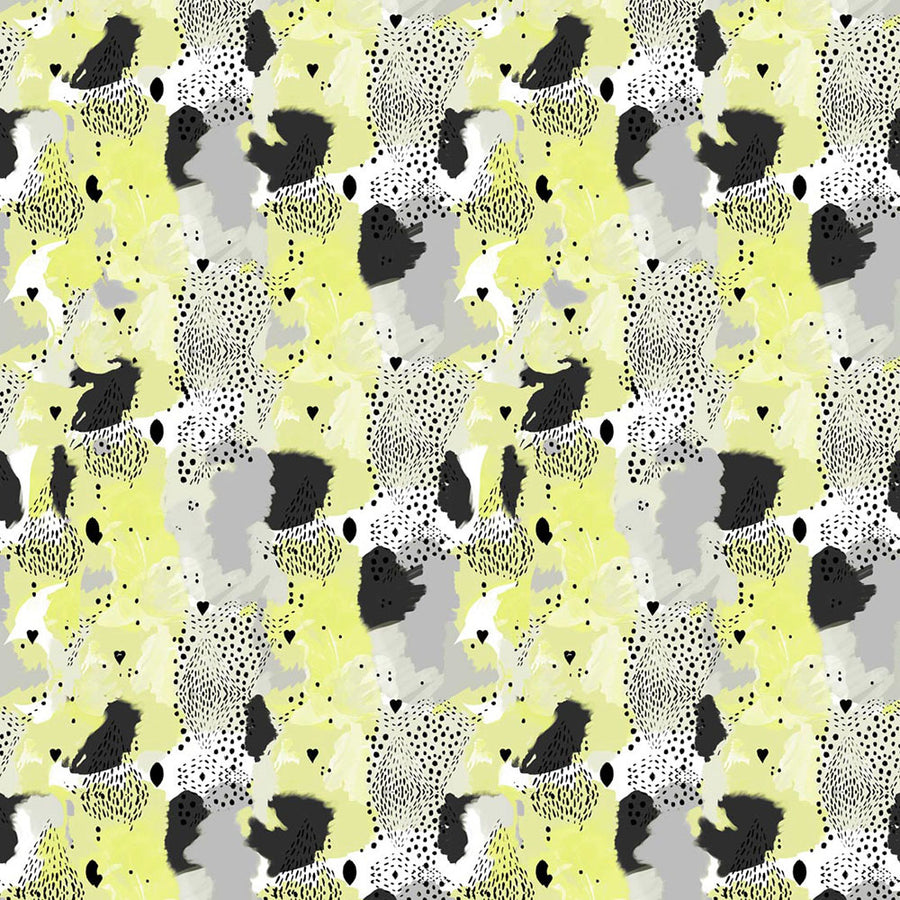 17 Patterns / Love Leopard Lemon A01-LL-01W