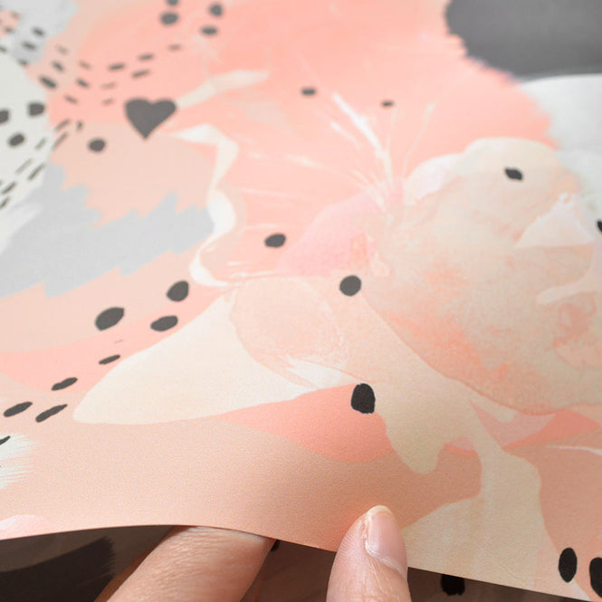 17 Patterns / Love Leopard Peach A01-LL-03W