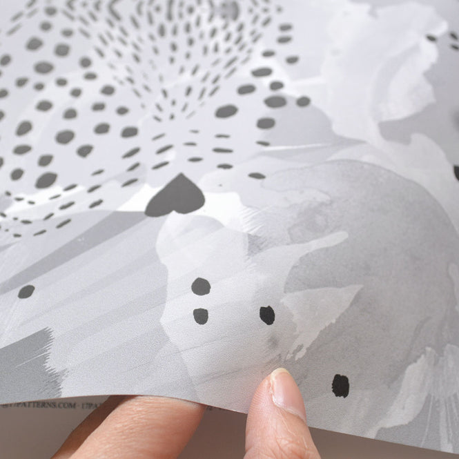 17 Patterns / Love Leopard Grey A01-LL-04W