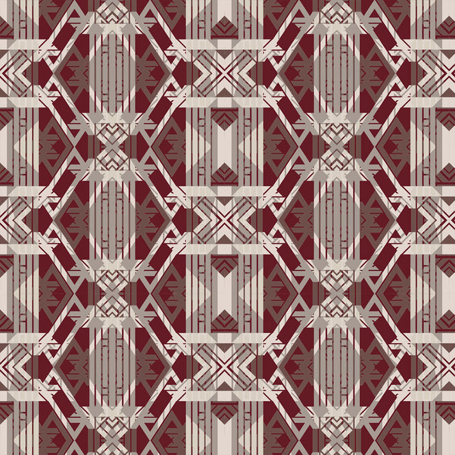 17 Patterns / London Deco Marsala A06-LD-03W