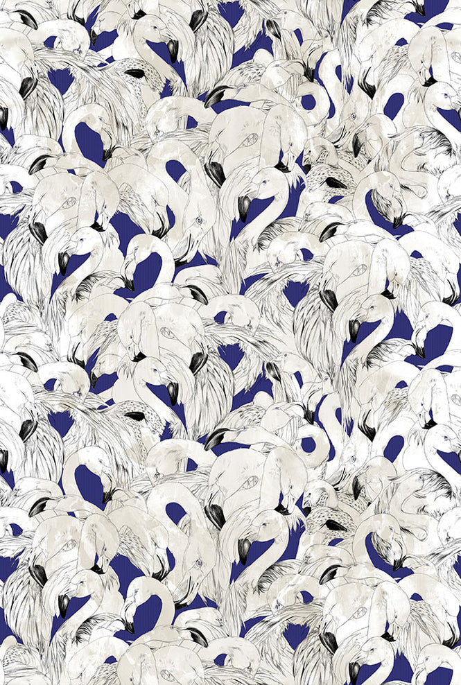 17 Patterns / Flamingo Navy A08-FM-04W