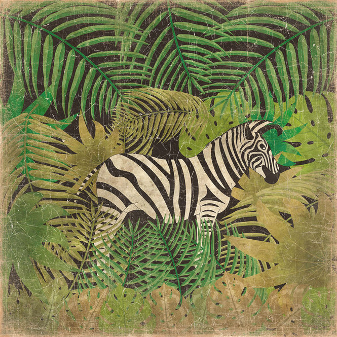 【WALL ART】 ALFONZ / LE ZEBRE ALF00227DC (120x120cm)