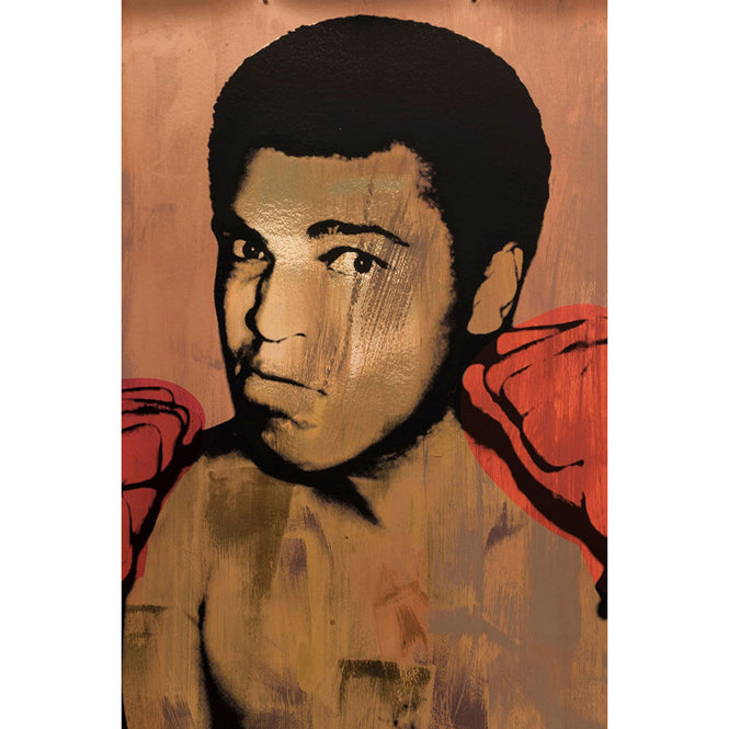 Andy Warhol / ALI / Earth on Bright Gold Mylar (single roll)