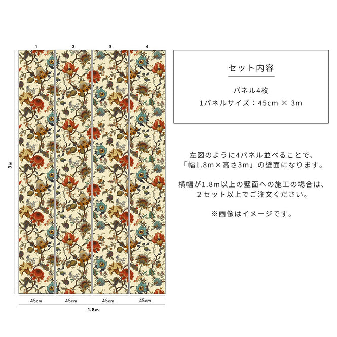 House of Hackney / ARTEMIS Ecru【4パネル1セット】