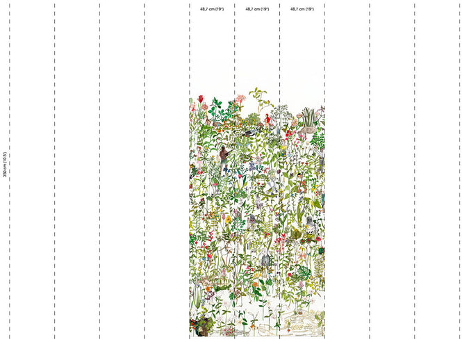 NLXL LAB 3 / IN THE GARDEN WALLPAPER BY ANNA SURIE ASU-01 (3パネル)