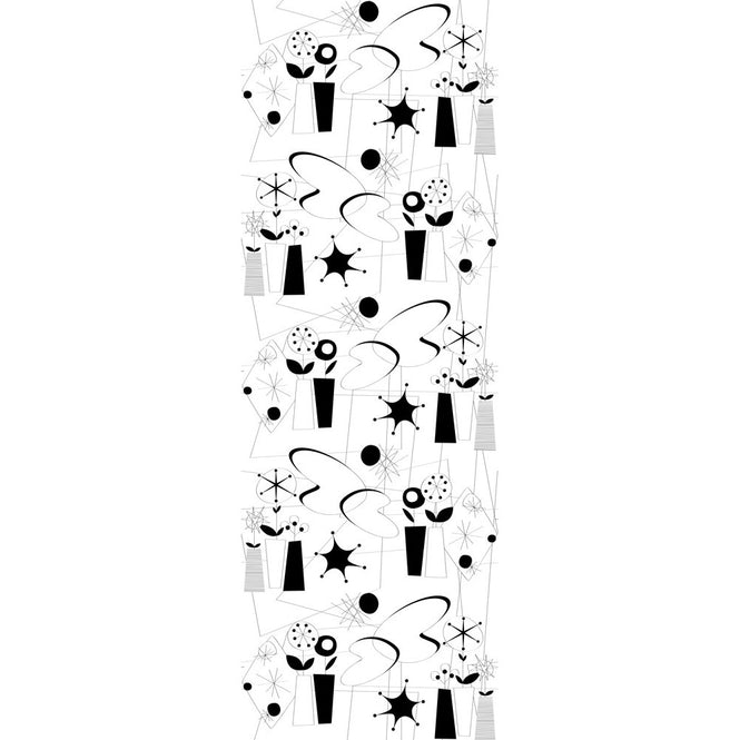 Dupenny Atomic Wallpaper B&W