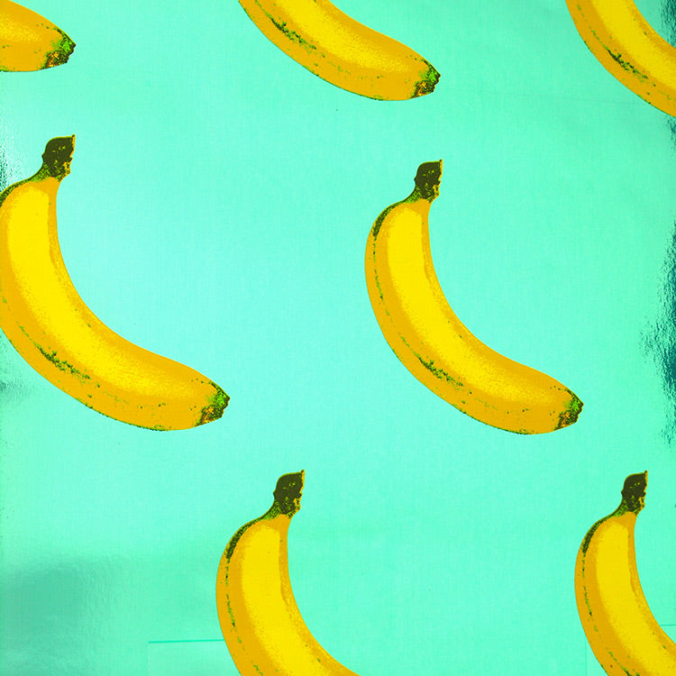 タロイモバナナページ Flavor Paper / B-A-N-A-N-A-S! / Scented Cyan Chrome on Chrome