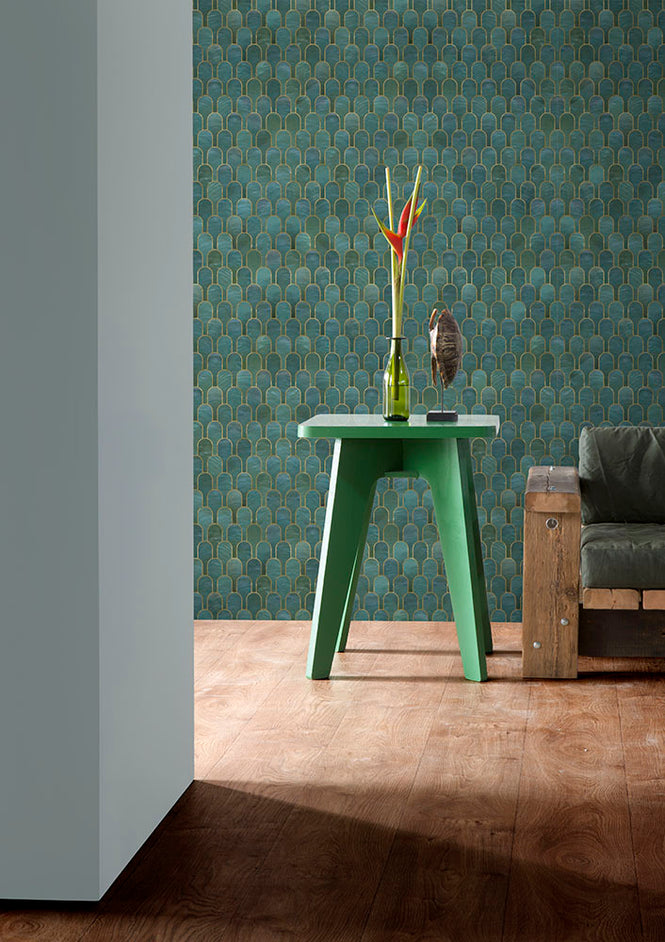 NLXL LAB 3 / NIZWA WALLPAPER BY BETHAN GRAY JADE BGR-01