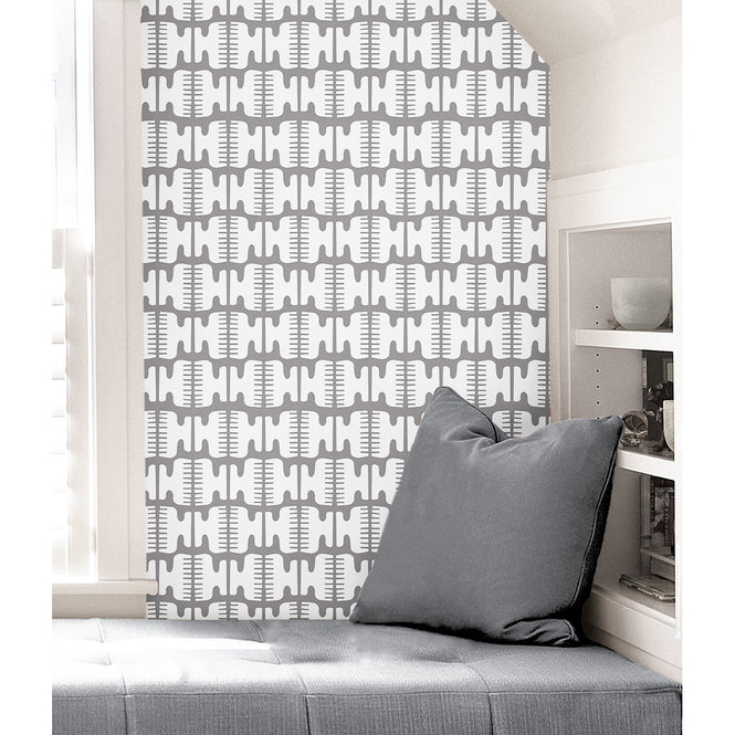 【限定数】はがせる シール 壁紙 NU WALLPAPER / Grey Shift / BPS4052