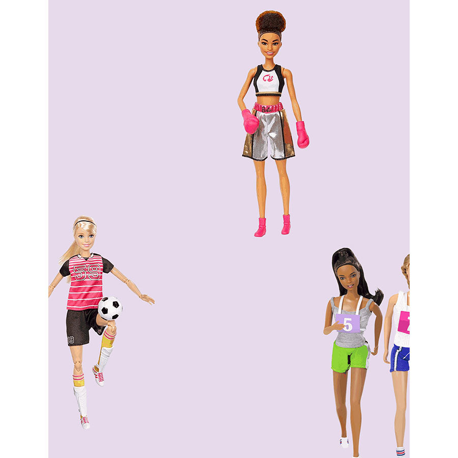 はがせる シール壁紙 wallshoppe / Barbie x wallshoppe / Barbie The Athlete Lavender