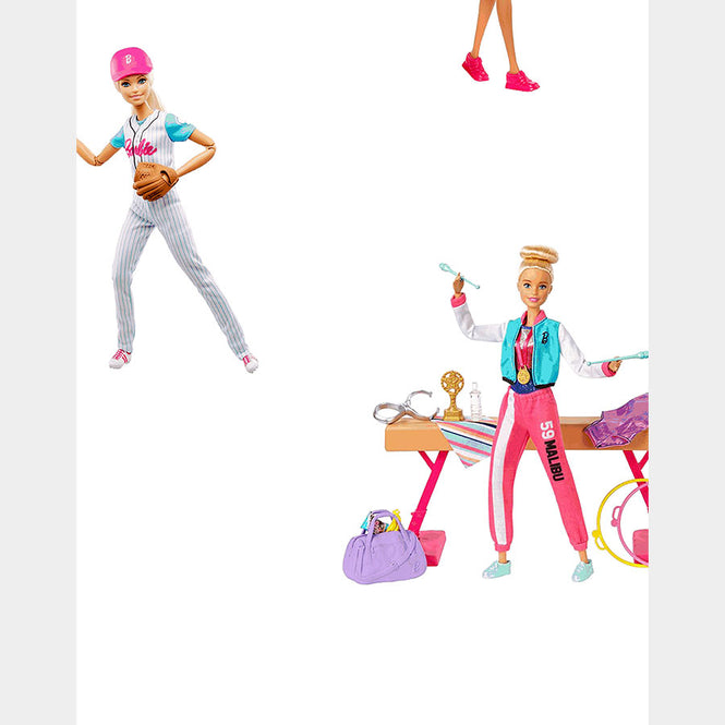 はがせる シール壁紙 wallshoppe / Barbie x wallshoppe / Barbie The Athlete White