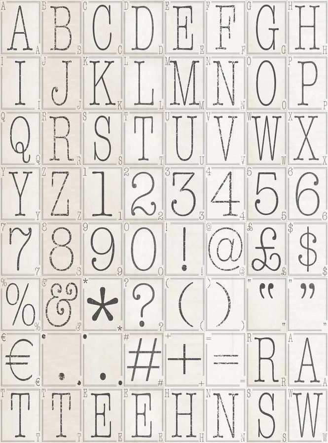 【限定数】1 Wall / Creative Collage CLASSIC TYPOGRAPHY CREATIVE COLLAGE