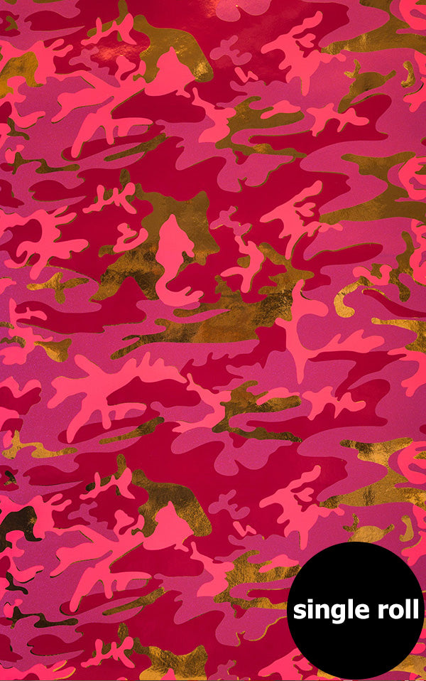 Andy Warhol / CAMOUFLAGE / Poppy Field on Copper Mylar (single roll)