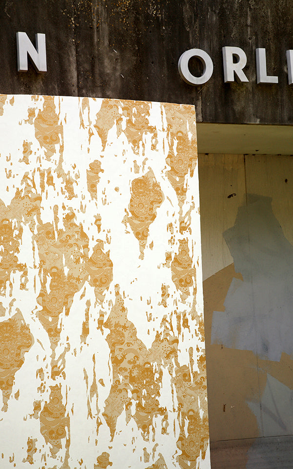 Flavor Paper CELESTIAL DRAGON / Torn Gold On Oatmeal Clay Coated paper