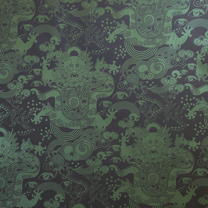 Flavor Paper CELESTIAL DRAGON / Super Green On Ebony Clay Coated paper