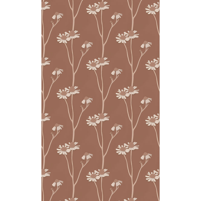 studio ditte / Chamomile wallpaper / brown【2パネル1セット】