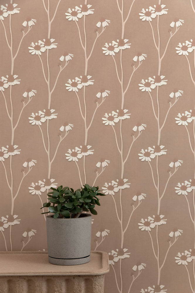 studio ditte / Chamomile wallpaper / nude【2パネル1セット】
