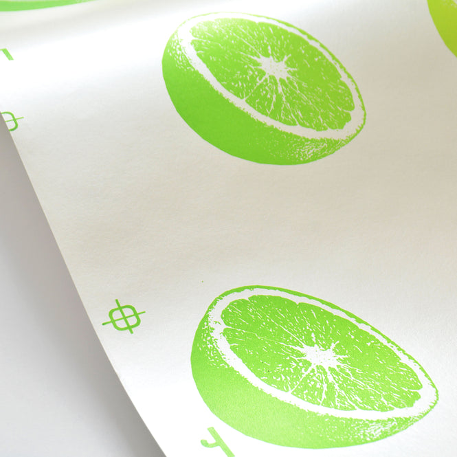 Flavor Paper / CITRUS / Lemon Lime Scented on Clay Coated Paper Mica (triple roll)