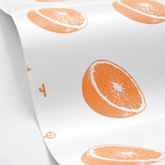 Flavor Paper / CITRUS / Orange Scented on Clay Coated Paper Mica (triple roll)