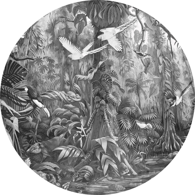 KEK Amsterdam / WALLPAPER 2020 / WALLPAPER CIRCLES TROPICAL LANDSCAPE CK-006