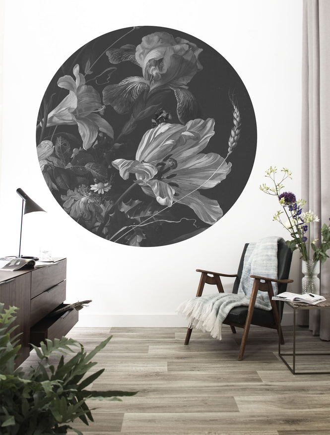 KEK Amsterdam / FLORA & FAUNA / WALLPAPER CIRCLES GOLDEN AGE FLOWERS CK-010