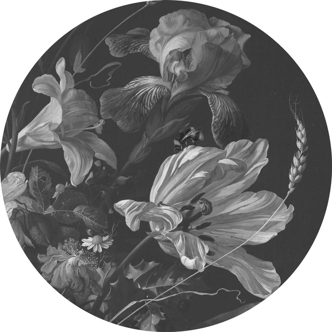 KEK Amsterdam / FLORA & FAUNA / WALLPAPER CIRCLES GOLDEN AGE FLOWERS CK-010