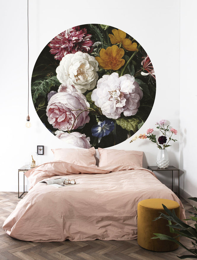KEK Amsterdam / FLORA & FAUNA / WALLPAPER CIRCLES GOLDEN AGE FLOWERS CK-012