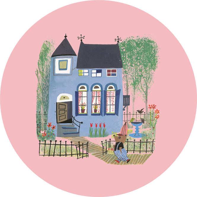 KEK Amsterdam / FIEP WESTENDORP / WALLPAPER CIRCLES BEAR WITH BLUE HOUSE CK-017