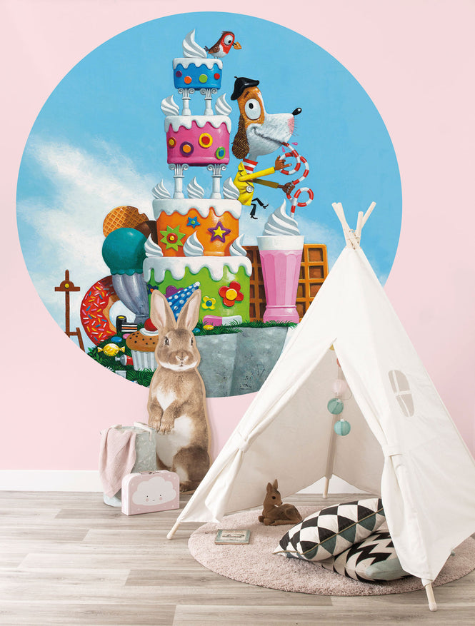 KEK Amsterdam / KIDS / WALLPAPER CIRCLES CAKE CK-037