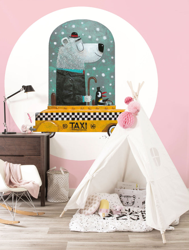KEK Amsterdam / KIDS / WALLPAPER CIRCLES BEAR CAB CK-038