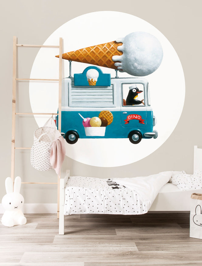 KEK Amsterdam / KIDS / WALLPAPER CIRCLES ICECREAM TRUCK CK-039